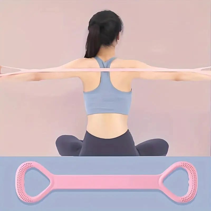 Yoga Fitness Elastic Band, Portable Strength Training Band, Silicone Resistance Band For Arm Back Shoulder Yoga Fitness Elastic Band, Portable Strength Training Band, Silicone Resistance Band For Arm Back Shoulder